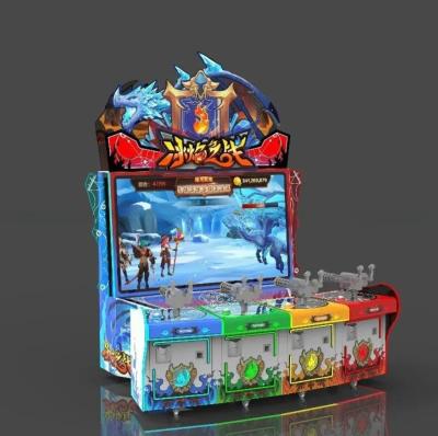 China Large Screen Ice Flame Battle Shooting Game Machine 4 Player Arcade Machine for sale