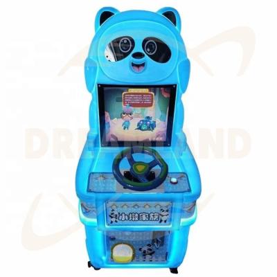 China Dreamland Panda Design Kinder Arcade-Maschine Münze Betriebenes Auto-Rennspiel-Maschine für Kinder jeden Alters zu verkaufen