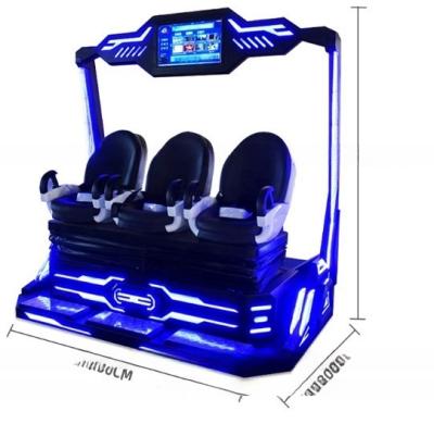 China Virtual Reality multiplayer vr cinema game machine 3 Seats Racing VR game simulator for sale