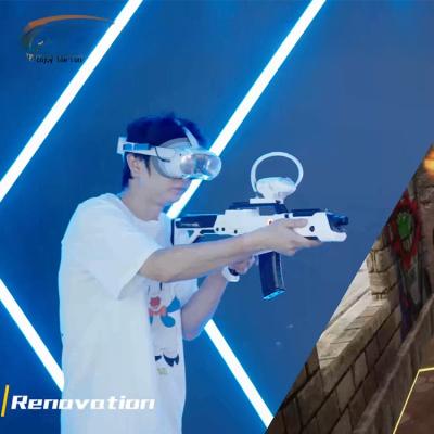 China 4 Players Space Walk CS  9D VR Shooting Game Machine Customized for sale