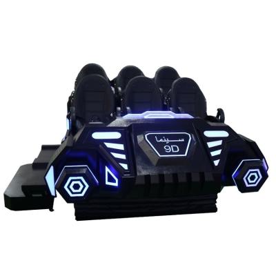 China Verdien geld Virtual Reality 9D Flying Cinema Playstation Store Simulator Equipment 9D VR Cinema 6 zitplaatsen Te koop