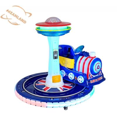 China Dreamland coin operated kids electric amusement track train rides for indoor video game center for sale