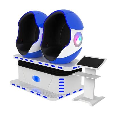 China Dreamland source vr factory 9d vr double egg chair 360 vr cinema 2 seats 9d simulator egg for sale