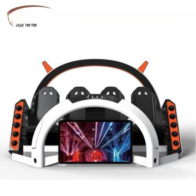 China 4 Players 9d Virtual Reality Cinema Equipment 9d Vr Panda Adventure Cinema for sale