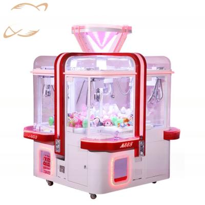 China Dreamland coin operated cube doll game machine 4 players coin operated gift prize machine candy boutique game machine for sale