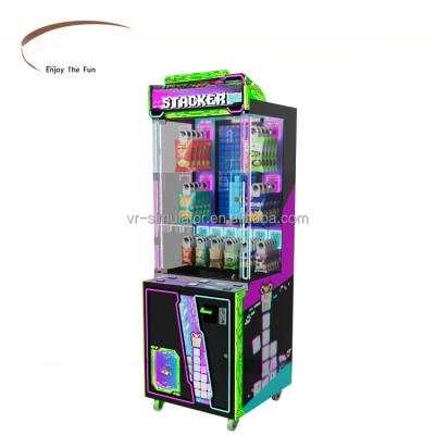 China Munt bediende prijs Brick Stacker Game Arcade Machine met allerlei stekker Te koop