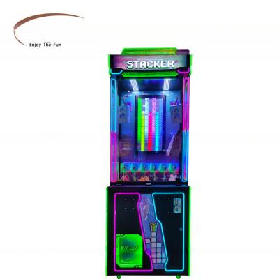 China Amusement Center Prize Game Machine Brick Stacker Arcade Vending Machine for sale