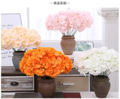 China Wedding Party Artificial Hydrangea Flower Hydrangea Floral White Bouquets For Wedding Valentines Garden Decors for sale