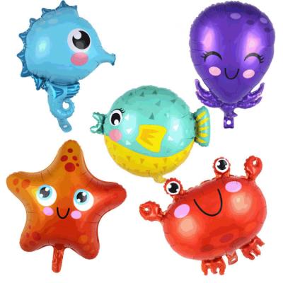 China Wholesale Party Decoration Sea Animal Marine Life Foil Helium Balloon For Party Decoration for sale