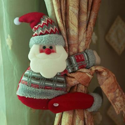 China Creative Christmas Institut Hot Selling Curtain Buckle Lovely Toy Curtain Tieback Hooks Home Decoration Christamas for sale