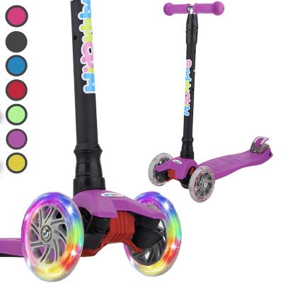 China Cheap child kids scooter 4 wheel kick scooter/hot sales 4 wheel kick scooter for kids/kick scooter 4 wheel baby scooter -foot for sale