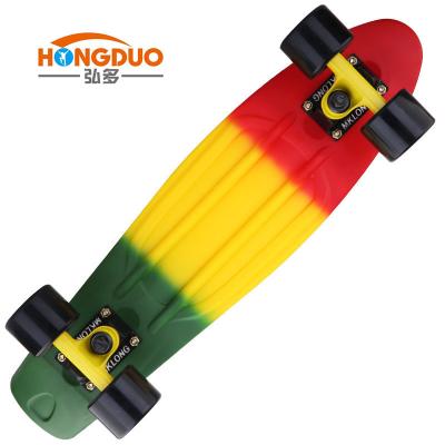 China PP+Aluminum+PU Cheap Price Three Color PP Deck Skateboard High Quality Suspension Skateboard for sale