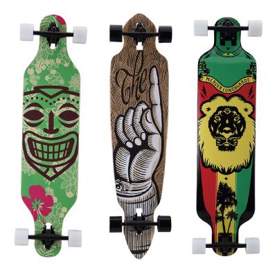 China Youth Factory Wholesale Canadian Maple Board Skateboard Maple 38*9/40*9/41*9/43*9 Inch Long OEM for sale