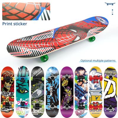 China 17 Inch Longboard Skate Board Skateboard Kid Mini Cruiser Board Wooden Skateboard Street Outdoor Sport For Young Boys for sale