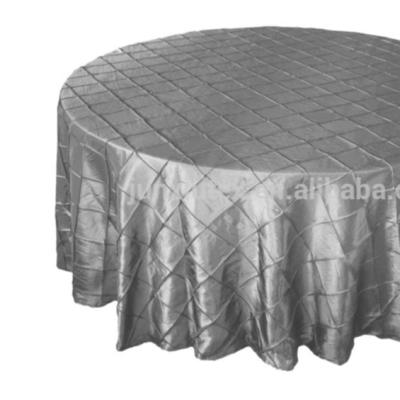 China Others Polyester Pintuck Taffeta Tablecloths Wedding Banquet Tablecloth for sale