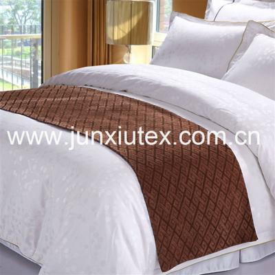 China Dobby special design fabric bed runner excellent for hotel for sale