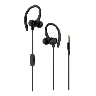 China With Microphone 2021 Professional Hi-Fi Sound Quality Wired Headset Volume Control 3.5mm HIFI Earphone With Microphone With Ear-hook for sale