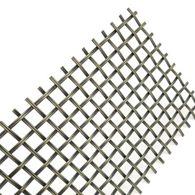 China Plain Weave Decorative Woven Wire Mesh Architectural Metal Woven Mesh Crimped Wire Mesh for sale