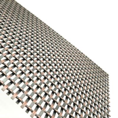 China Plain Weave Decorative Metal Wire Mesh Stainless Steel Crimped Wire Architectural Mesh For Ceiling Covering Partition for sale