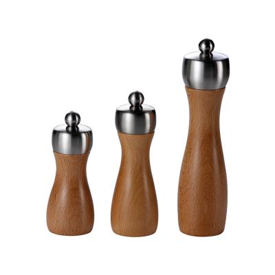 China Viable factory direct sales of three models of specifications 5 inch 6 inch 8 inch manual spice salt and pepper grinder for sale