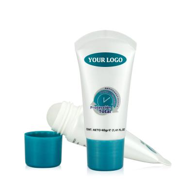 China 40ml Body Roll Lotion Cosmetic Eco Friendly Empty Biodegradable Packaging Tube With PP Screw Cap Lid for sale