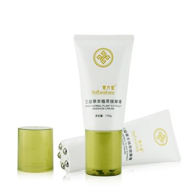 China Cosmetic Eco Friendly Empty Biodegradable Packaging 150ml Body Scrapping Roller Cream Tube With Ace Lid for sale