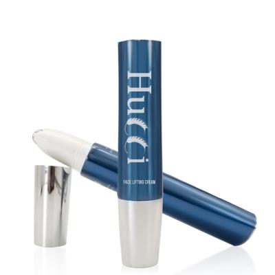 China 10ml 20Mml 50ml Cosmetic Wholesale Blue Biodegradable Massage Roller Ball Lip Balm Tube for sale