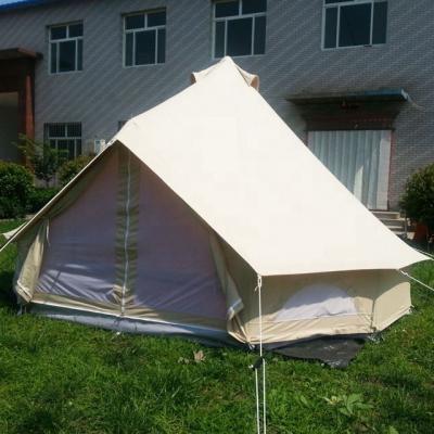 China Camouflage / Field Game Fire Resistance Bell Tent Diameter 3m 4m 5m for sale