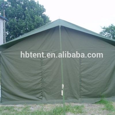 China Extended Type Polyester PU Coated Cover Canvas Army Green Forestry Tents Camping Outdoor Army Tent for sale