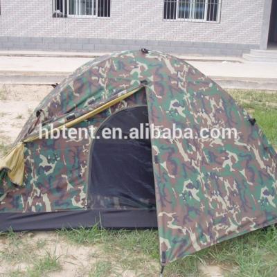 China Extended type double layer desert color waterproof camflage two person fighting tent for sale