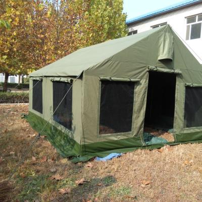 China Heavy Duty Steel Frame Canvas Army Tent for sale