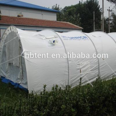 China Extended Type United Nations Refugee Medical And Health Tent LWET Tunnel Tent Relief Tent For Sale for sale