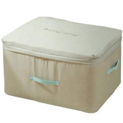 China Hot Selling Minimalist Amazon Storage Box 60cm Storage Box With Blanket Quilt Storage Box With Double Zipper for sale