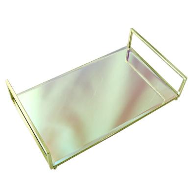 China Custom Design Good Quality Home Decoration Mirror Rack Tray Rolling Tray CDT2-3 for sale