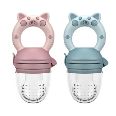 China Hand-Bell Design Fresh Vegetable Fruit Feeder Nipple Baby Food Feeder BPA Free New for sale