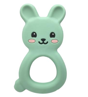 China New Toy Wholesale Baby Teething Toy Food Grade Soft Custom Silicone Baby Teether for sale