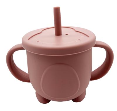 China BPA Free Durable Using Kids High Quality Silicone Baby Sippy Cup for sale