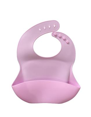 China Food Grade BPA Free Washable Silicone Baby Bib Silicone BPA Free Custom Print for sale