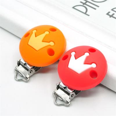 China BPA free custom factory price direct cheap pacifier clip ball pacifier clip ball siicone pacifier cuts custom copy for sale