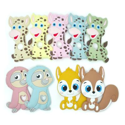 China Factory price soft silicone baby teether baby teether toy baby animal toy silicone teether for sale