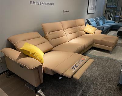 China Cheap Reclining Leather Sofas Sets For Living Room , Modern Sofa Set Furniture Italian Design for sale