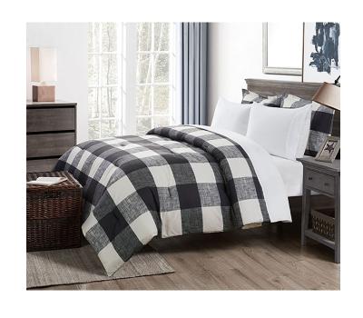 China Buffalo Check Designer Comforter Set Bedding Black White Comforter Nondisposable For Home Textile for sale