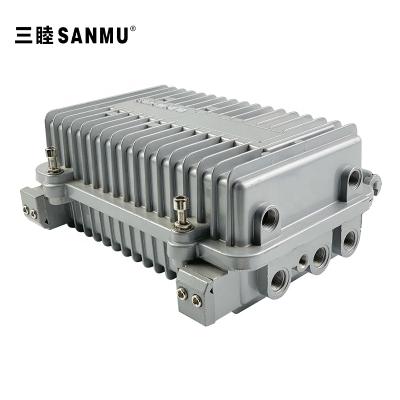 China Outdoor Junction CATV Aluminum Waterproof Enclosure Electronic Equipment Amplifier Outdoor Polyester Box A-019C: 257*147*95MM for sale