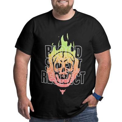 China Viable Skulls In The Fire Project - 100% Cotton Rock T-Shirts For Big Tall Man Oversized Plus Size Tee Top Men's Loose Top Large for sale