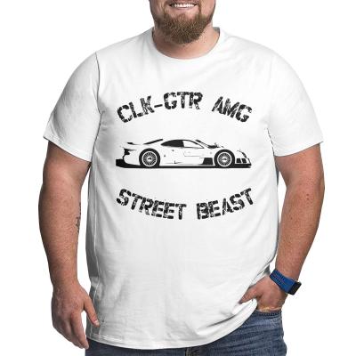 China AMG CLK Cars T Shirts Muscle Cotton Viable 100% GTR T Shirts For Big Man Big Oversized Plus Size Tee Top Mens Loose Tops Large for sale