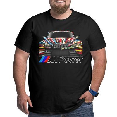 China BMW M3 GT2 M Performance M Power Trend Half-Wrapped Loose Summer Trend Streetwear Oversized T-shirt 6xl 5xl for sale