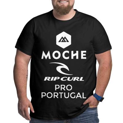 China Sustainable Ugly Pro Portugal Rip Curl 100% Cotton T Shirts For Big Tall Man Oversized Plus Size Tee Top Men's Loose Top Large for sale