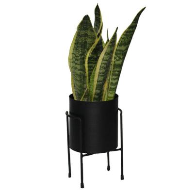 China Casual Ferruginous Modern Style Flower Pots Iron Stand For Housewear Flower Pot And Home Furnishing for sale