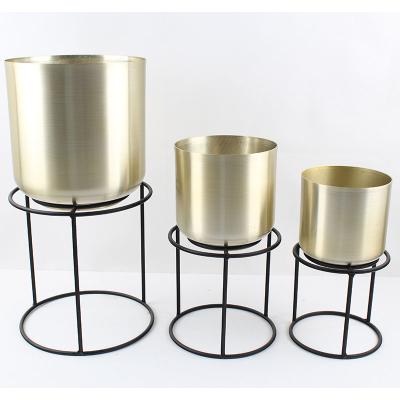 China Indoor Factory Casual Stand China Ferruginous Iron Stand For Flower Pot Wedding Decoration Iron Flower Stand for sale