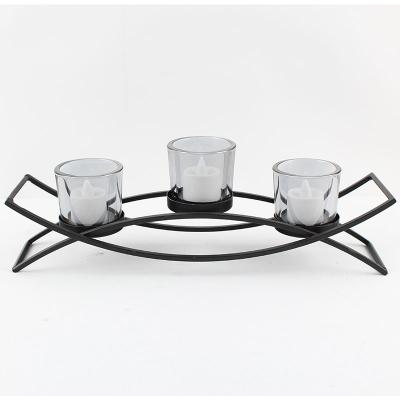 China Weddings China Candlesticks Style Ferruginous Simple Candle Holders For Dining Table Factory Outlet Metal Candle Jar for sale